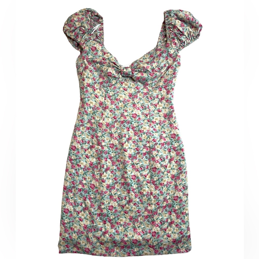 ASTR the Label Cap Sleeve Floral Mini Dress Size XS